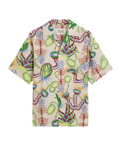 Printed Tencel Relaxed-Fit Shirt