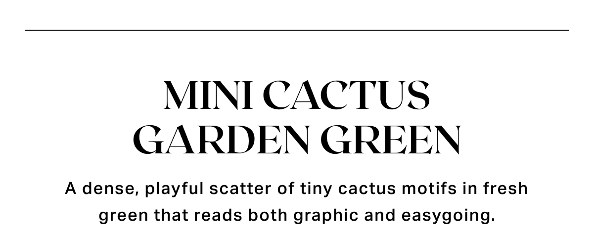 Mini Cactus Garden Green