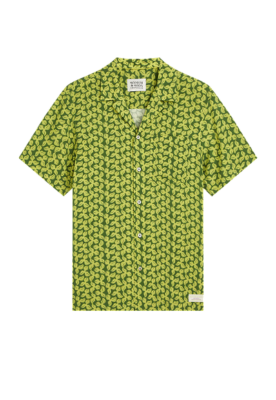 Printed Viscose Regular-Fit Shirt