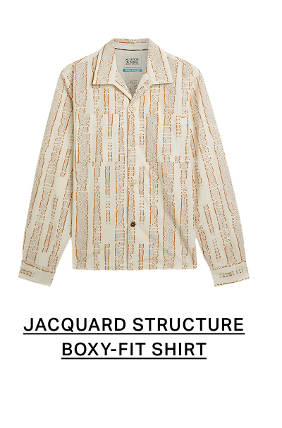 Jacquard Structure Boxy-Fit Shirt