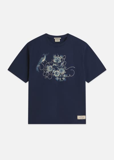 Scotch & Soda x Royal Delft Embroidered Detail Loose T-Shirt