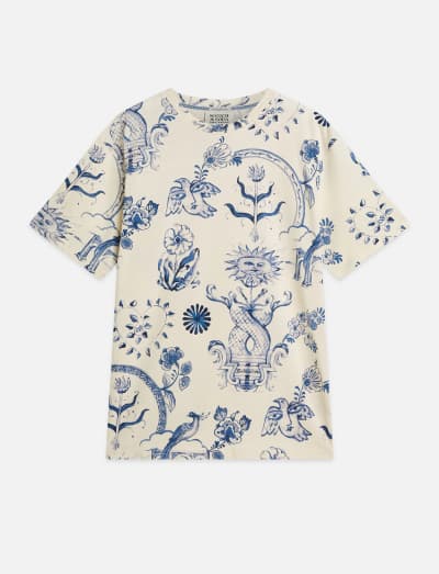 Scotch & Soda x Royal Delft Printed Relaxed T-Shirt