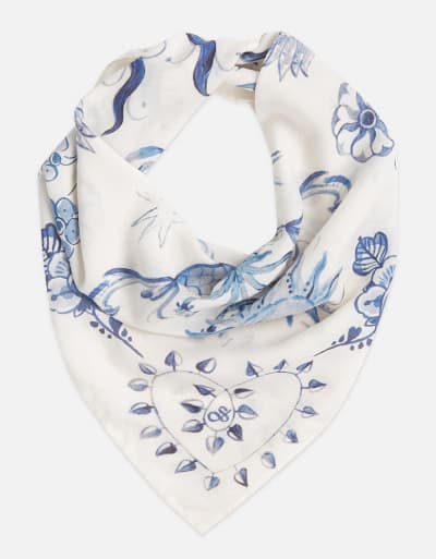 Scotch & Soda x Royal Delft Printed Foulard