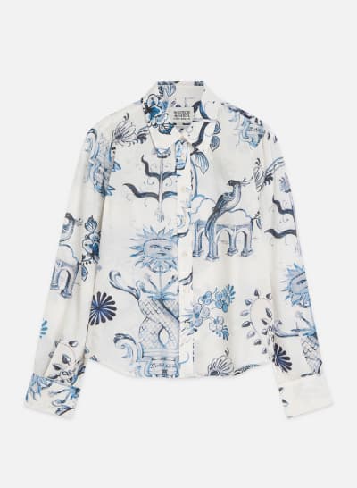 Scotch & Soda x Royal Delft Printed Relaxed Shirt