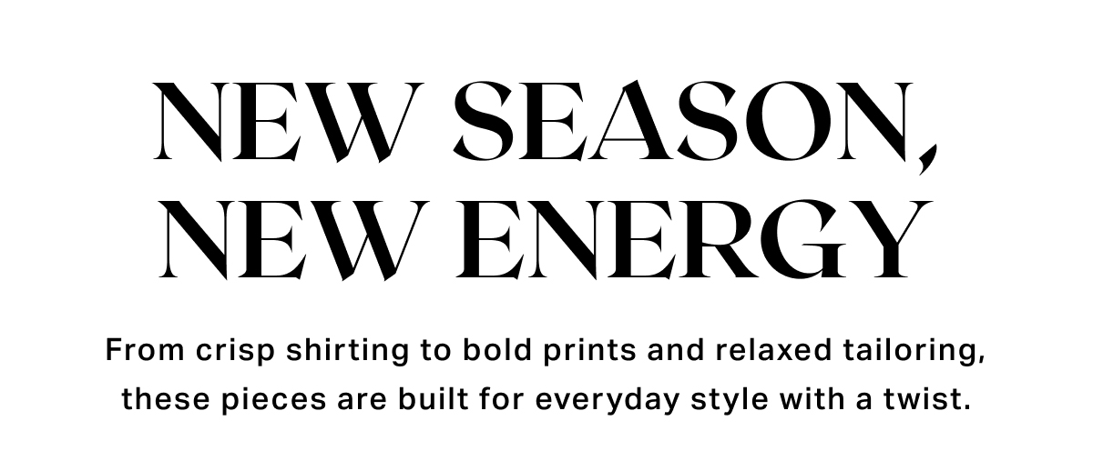 New Season, New Energy