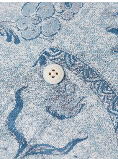 Scotch & Soda x Royal Delft Loose Short-Sleeved Jacquard Shirt