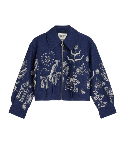 Scotch & Soda x Royal Delft Jacquard Jacket