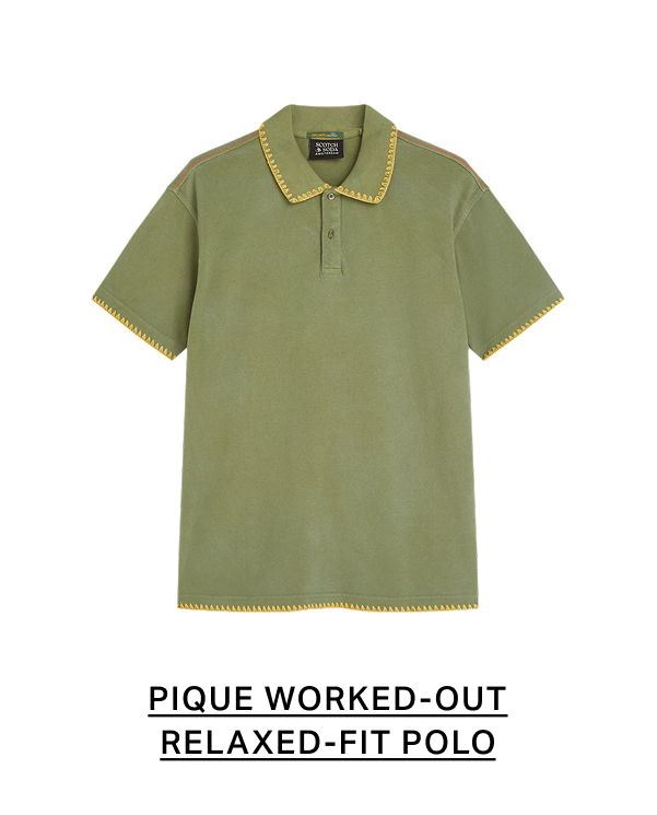 Pique Worked-Out Relaxed-Fit Polo