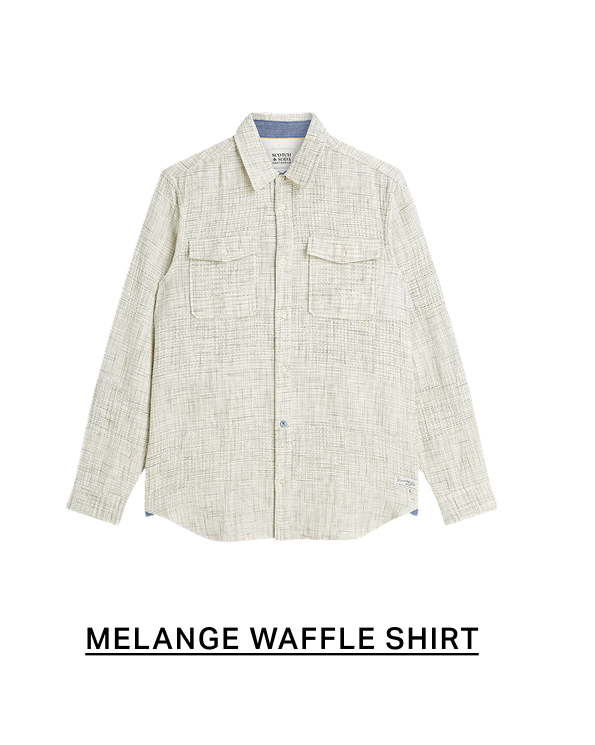 Melange Waffle Regular-Fit Shirt