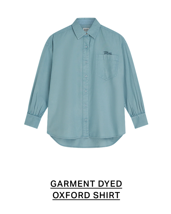 Garment Dyed Oxford Oversized-Fit Shirt