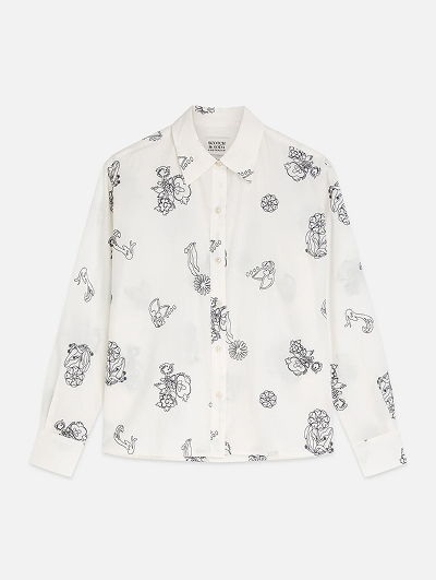 Embroidered Relaxed-Fit Shirt