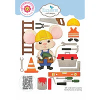 Elizabeth Craft Designs - Living It Up Collection - Dies - Construction Accessories
