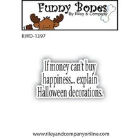 Riley and Company - Funny Bones Collection - Clear Photopolymer Stamps - Explain Halloween Decorations