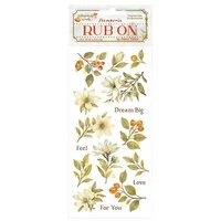 Stamperia - Whispering Woods Collection - Rub-On Transfers - Magnolia