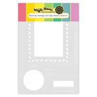Waffle Flower Crafts - Nesting Postage Collage Collection - Stencils - Blocks