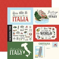 Carta Bella Paper - Italy Collection - 12 x 12 Double Sided Paper - 6 x 4 Journaling Cards