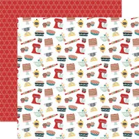 Echo Park - Mom's Kitchen Collection - 12 x 12 Double Sided Paper - Mom's Baking Essentials