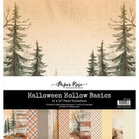 Paper Rose - Halloween Hollow Collection - 12 x 12 Paper Pack - Basics