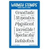 Whimsy Stamps - Clear Photopolymer Stamps - Fantabulous