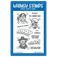 Whimsy Stamps - Clear Photopolymer Stamps - Blimey Pirates