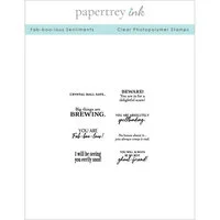 Papertrey Ink - Clear Photopolymer Stamps - Fab-Boo-Lous Sentiments