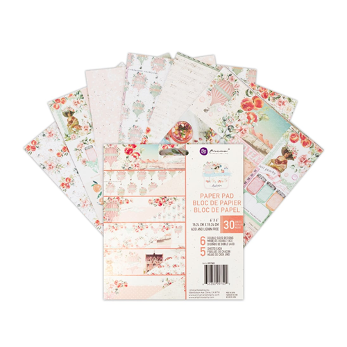 Prima - Peach Tea Collection - 6 x 6 Paper Pad