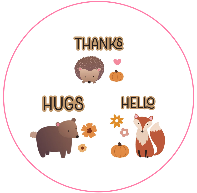 Scrapbook.com - Cozy Autumn Critter Dies- Hedgehog, Fox, Bear