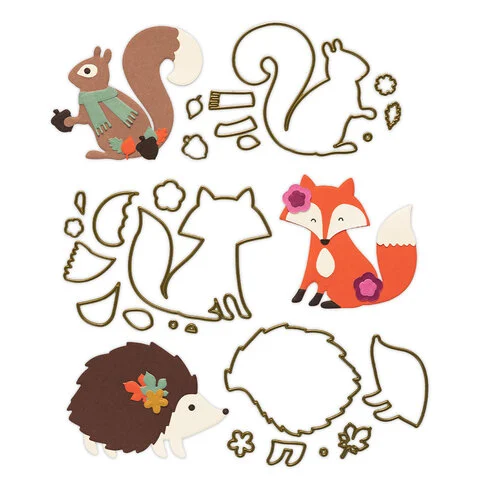 Crafter's Companion - Multi Craft Metal Dies - Autumn Animals