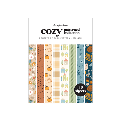 Scrapbook.com - Cozy Autumn - Patterned Cardstock Paper Pad - Double Sided - 6x8 - 40 Sheets