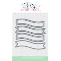 Pretty Pink Posh - Dies - Banner Greetings 1