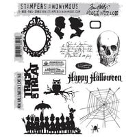 Stampers Anonymous - Tim Holtz - Cling Mounted Rubber Stamp Set - Mini Halloween 3