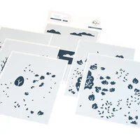 Pinkfresh Studio - Fables &amp; Forests Collection - Stencils - Dreamer's Forest