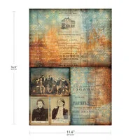 Prima Marketing - Finnabair Collection - A3 Decoupage Paper - Chestnut Street