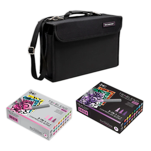 Crafter's Companion - Spectrum Noir - TriBlend Brush Markers - Travel Bundle