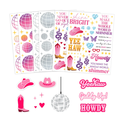 Scrapbook.com - Howdy Disco Bundle - Dies and Rub-Ons