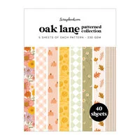Scrapbook.com - Oak Lane - Patterned Cardstock Paper Pad - Double Sided - 6x8 - 40 Sheets
