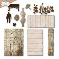 Elizabeth Craft Designs - Golden Season Collection - Dies - Build a Journal XL