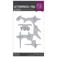 Hero Arts - Best Gift Ever Collection - Letterpress And Foil Plate - Wrap It Up