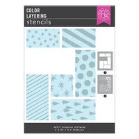 Hero Arts - Best Gift Ever Collection - Layering Stencils - Gorgeous Giftwrap