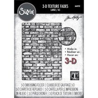 Sizzix - Tim Holtz - 3-D Texture Fades Embossing Folder - Vault Brickwork - A5
