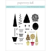 Papertrey Ink - Clear Photopolymer Stamps - Festive Roots