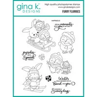 Gina K Designs - Clear Photopolymer Stamps - Flurry Flurries
