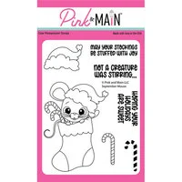 Pink and Main - Clear Photopolymer Stamps - September Mouse