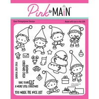 Pink and Main - Clear Photopolymer Stamps - Christmas Elves