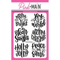 Pink and Main - Clear Photopolymer Stamps - Christmas Spotlight Sayings