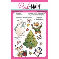 Pink and Main - Clear Photopolymer Stamps - Merriest of Wishes
