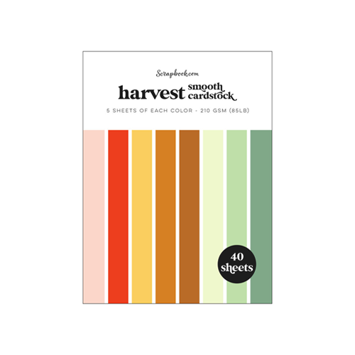 Scrapbook.com - Harvest - Smooth Cardstock Paper Pad - 6x8 - 40 Sheets