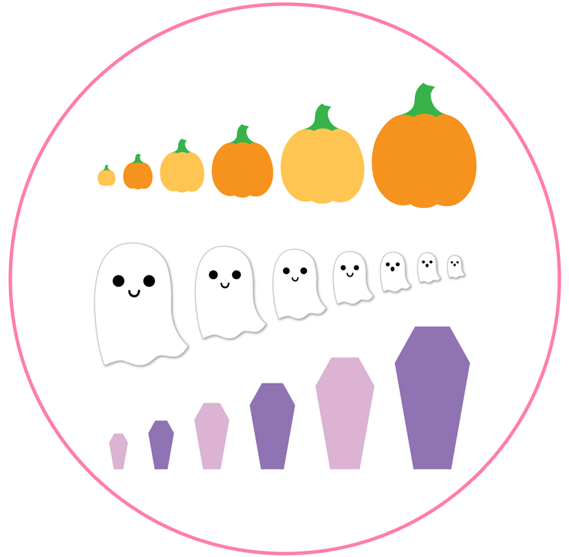 Scrapbook.com - Decorative Die Set - Nested Halloween Dies