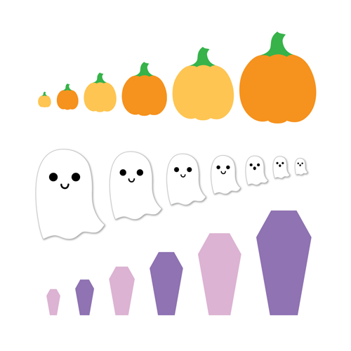 Scrapbook.com - Decorative Die Set - Nested Halloween Dies