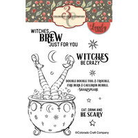 Colorado Craft Company - Clear Photopolymer Stamps - Lovely Legs - Witch's Cauldron